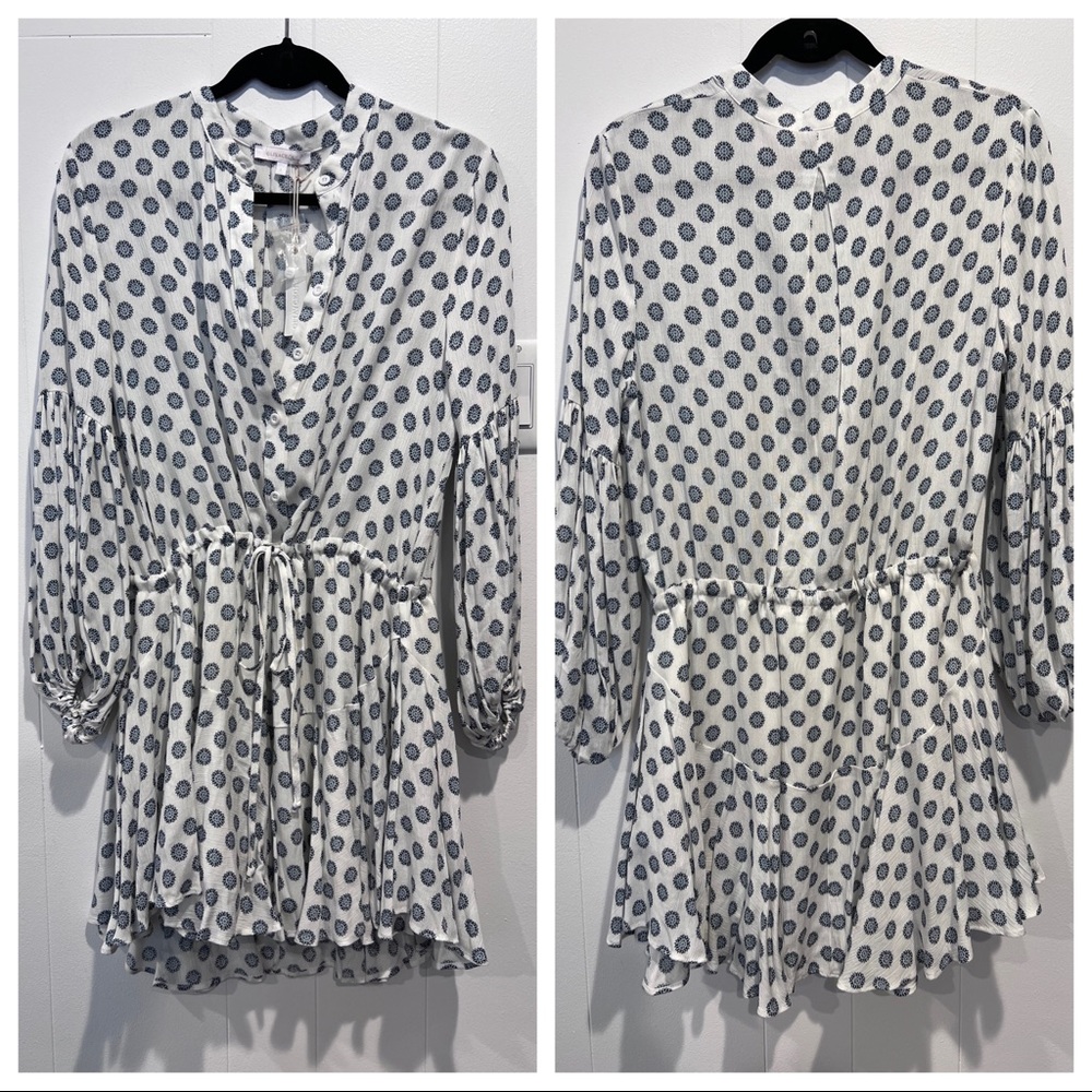 Olivaceous Drawstring Mini Dress